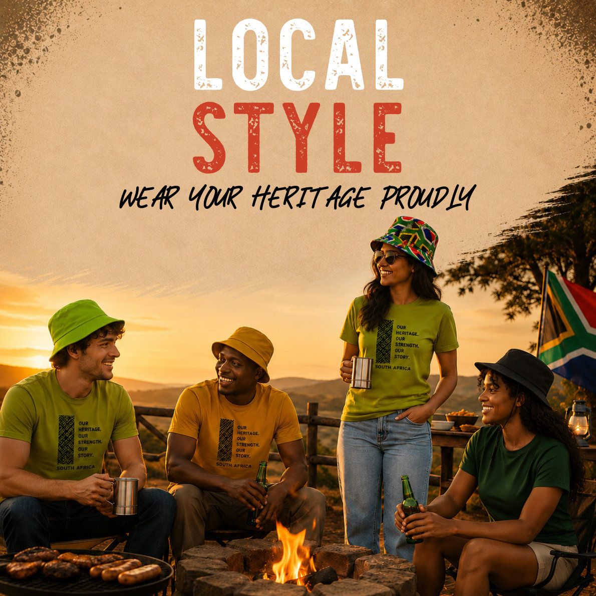 Local Style - branded caps and t-shirts