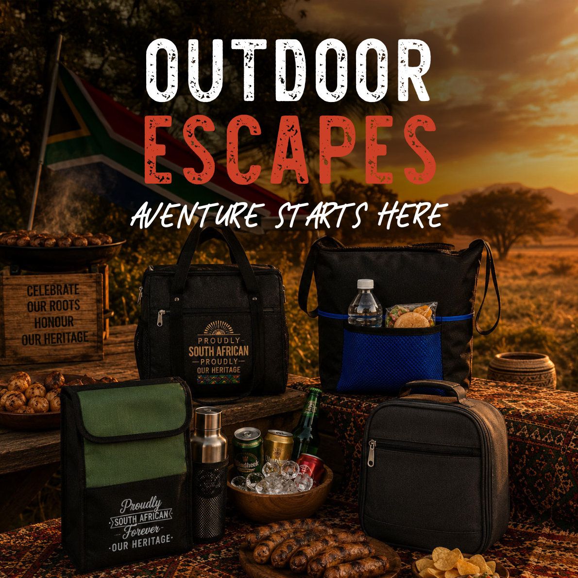 Outdoor Escapes - branded cooler bags