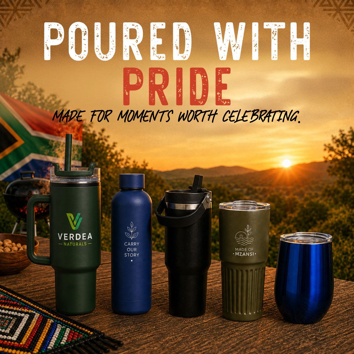 Poured With Pride - branded mugs, tumblers and bottles