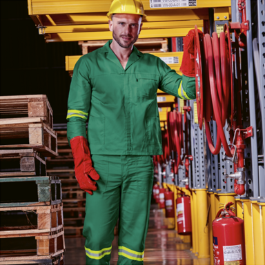 Budget Poly Cotton Conti Suit with Reflective