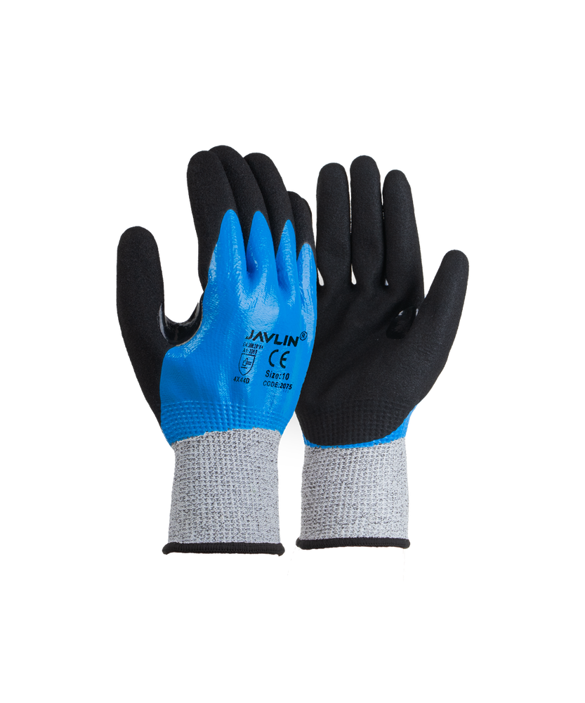 Cut 5/D Liner -fully coated nitrile glove with reinforced thumb crotch