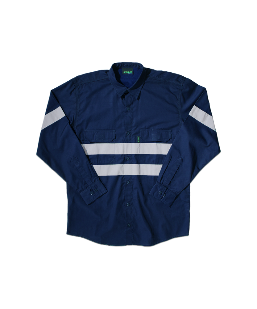 ROCKSAFE Hi-Vis Vented Long Sleeve Work Shirt