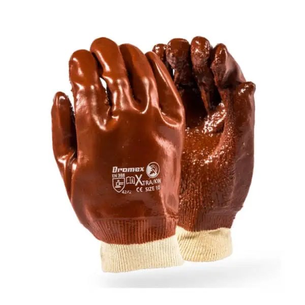 Dromex Brown Rough PVC Glove