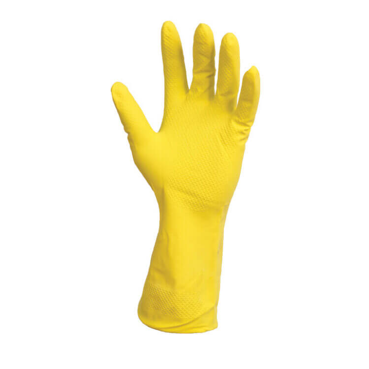 Yellow Household Latex Glove