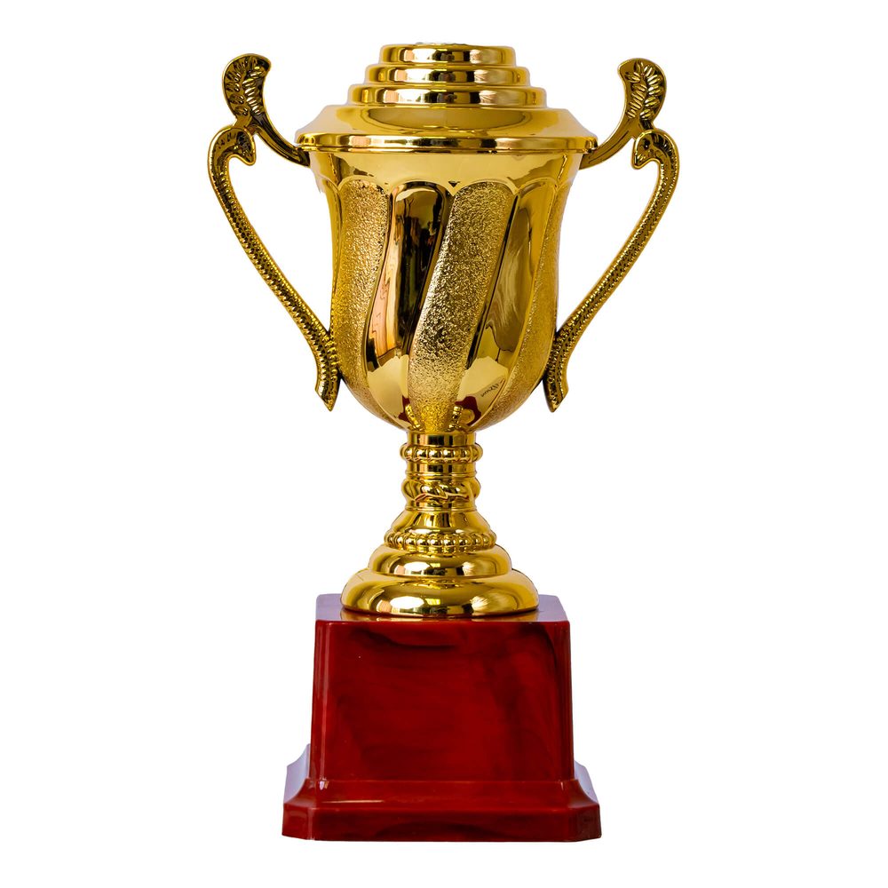 Plastic Trophy, Gold, Medium, 20Cm, Figurine Not Included, Sold Seperately