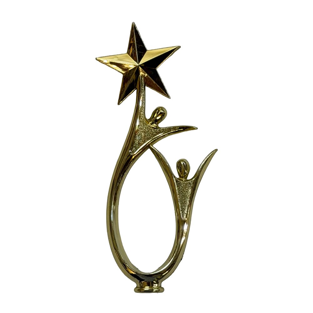 Trophy Figurine, Reach For The Stars, 13Cm, Gold