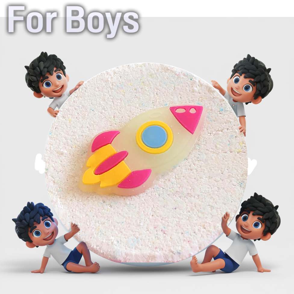 Kids Bath Bomb with Collectible - For Boys