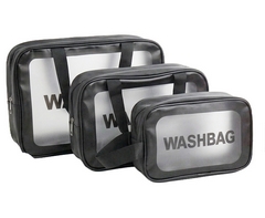 Clearview 3-Piece Wash Bag Set