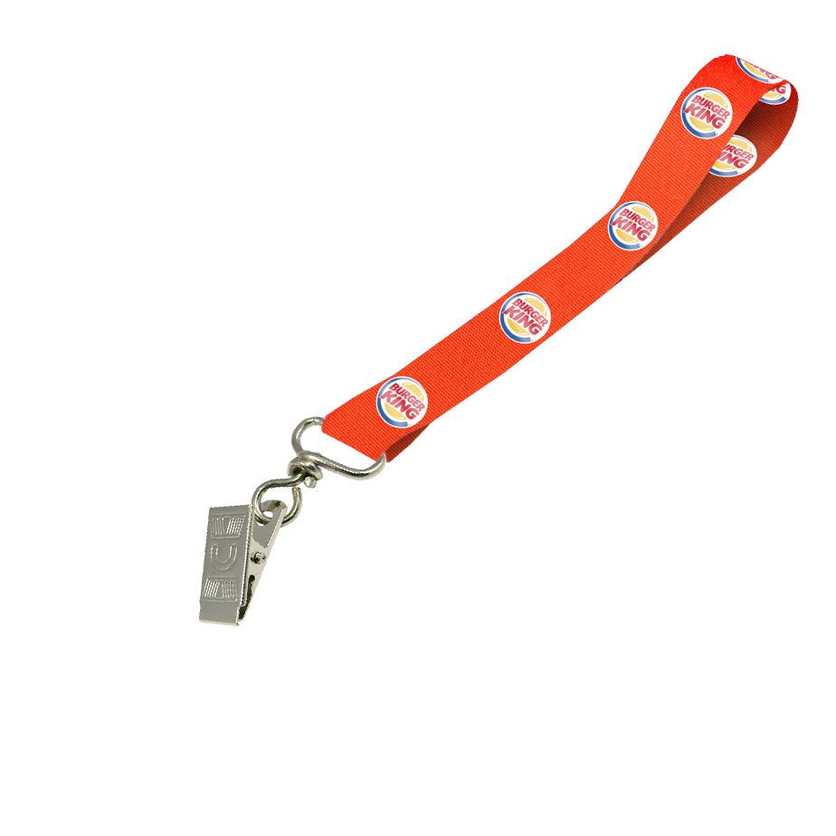 Hi-Viz Wrist Phone Strap DTF Full Colour Reflective Print D/Sided with Crocodile Clip