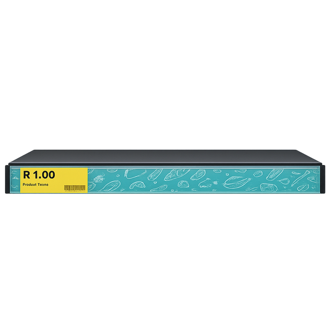 B.YOND LITHO Shelf Strips (Single Sided White) 1100 x 32mm