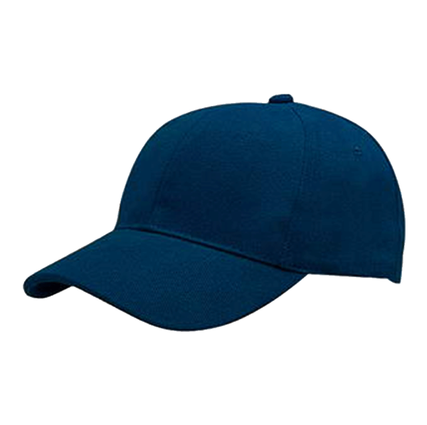 6 PANEL HEAVY BRUSHED COTTON CAP (0804 NAVY)