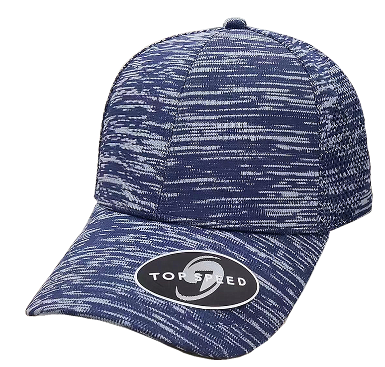 KNITTED MESH GOLF CAP-NAVY/GREY ( TS-KMG03 )
