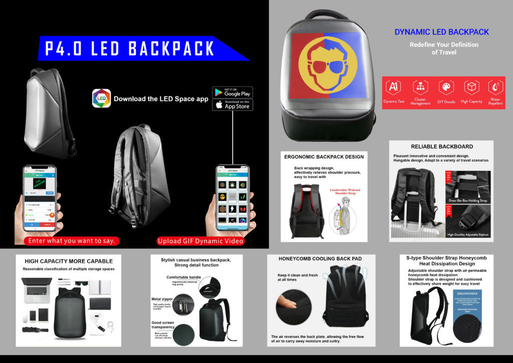 LED Laptop bag