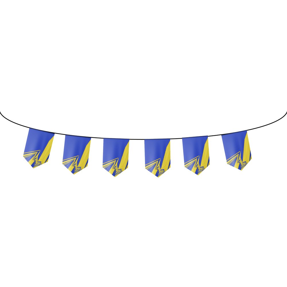 Shield Pennants. Double sided, PVC