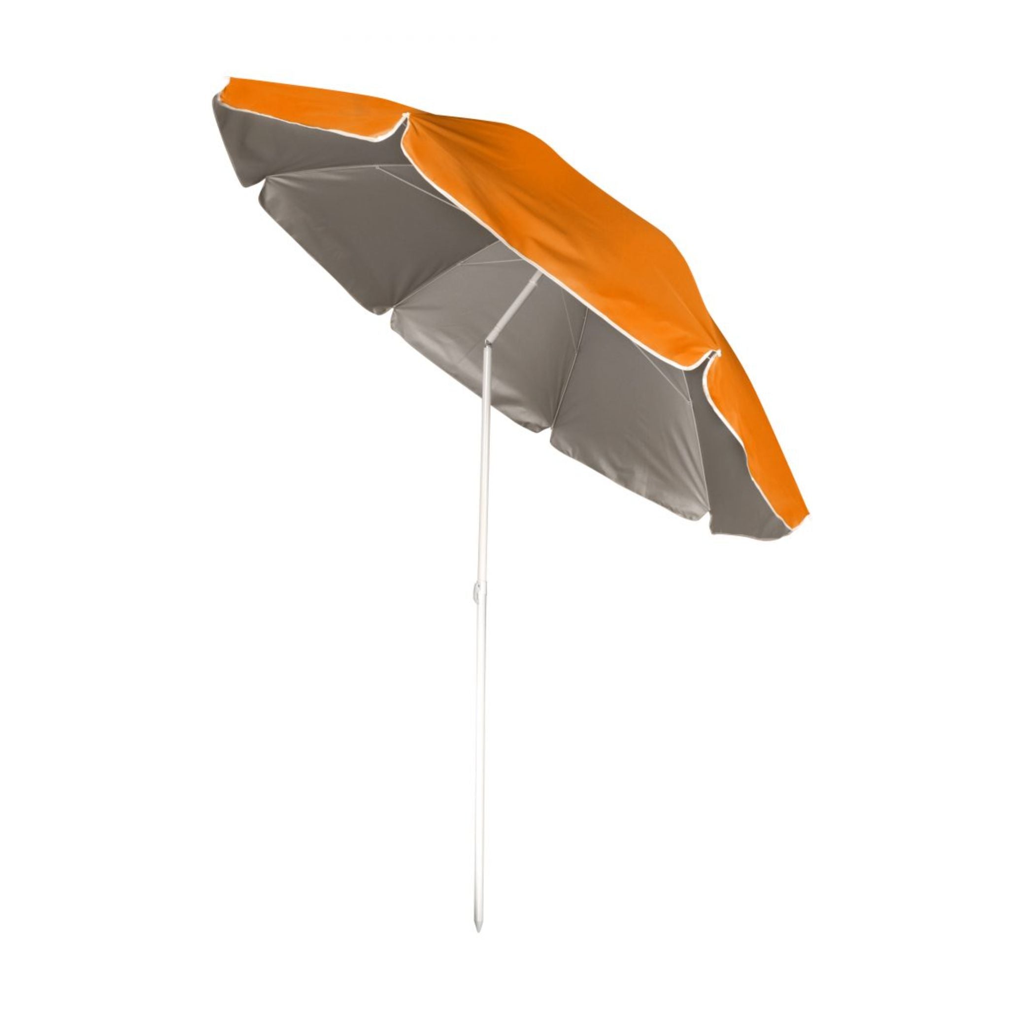 Beach Umbrella AU-81: Arch 225cm 160G Polyester Deluxe Beach Umbrella 25/28 mm Steel Pole with Tile