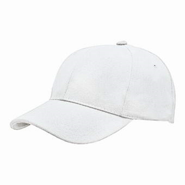 6 PANEL HEAVY BRUSHED COTTON CAP (0802 WHITE)