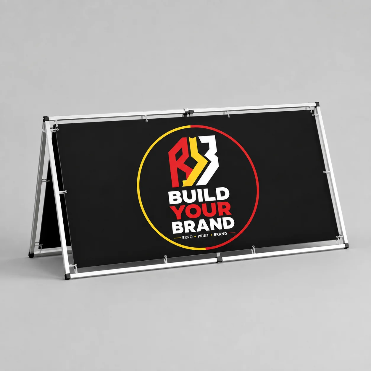 Build Your Brand 1m x 2m Traditional A-Frame Banner - Complete