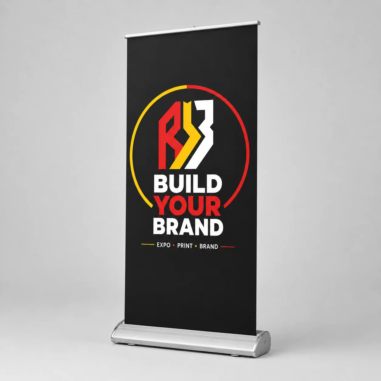 Build Your Brand Deluxe Standard Pull-Up Banner - Complete