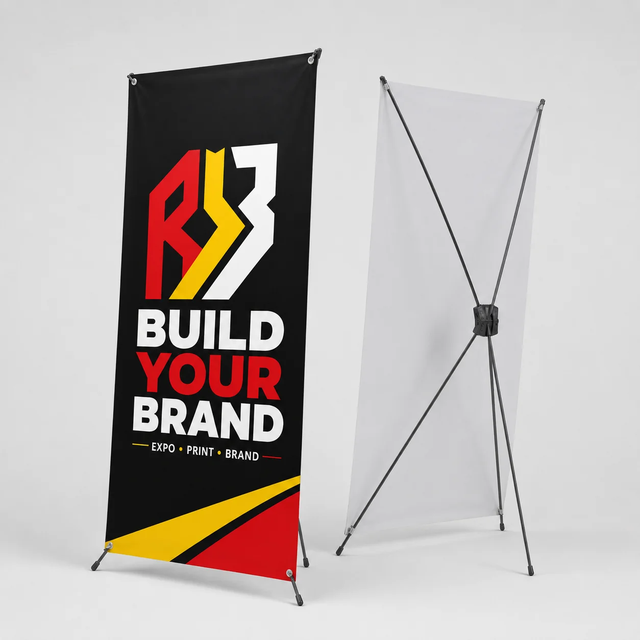 Build Your Brand 600mm x 1.6m X-Banner - Complete