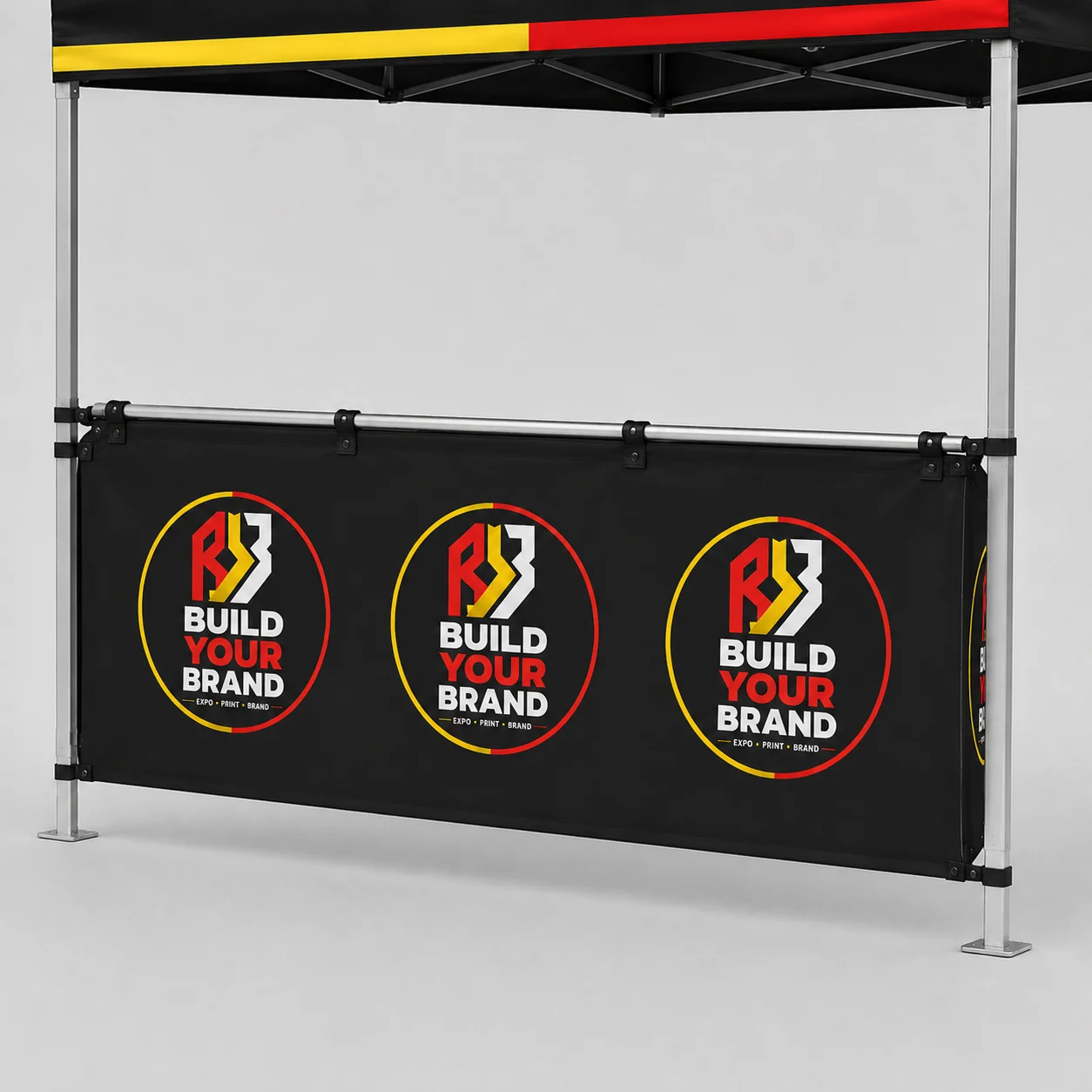3m x 4.5m Gazebo Half Wall - Double Sided