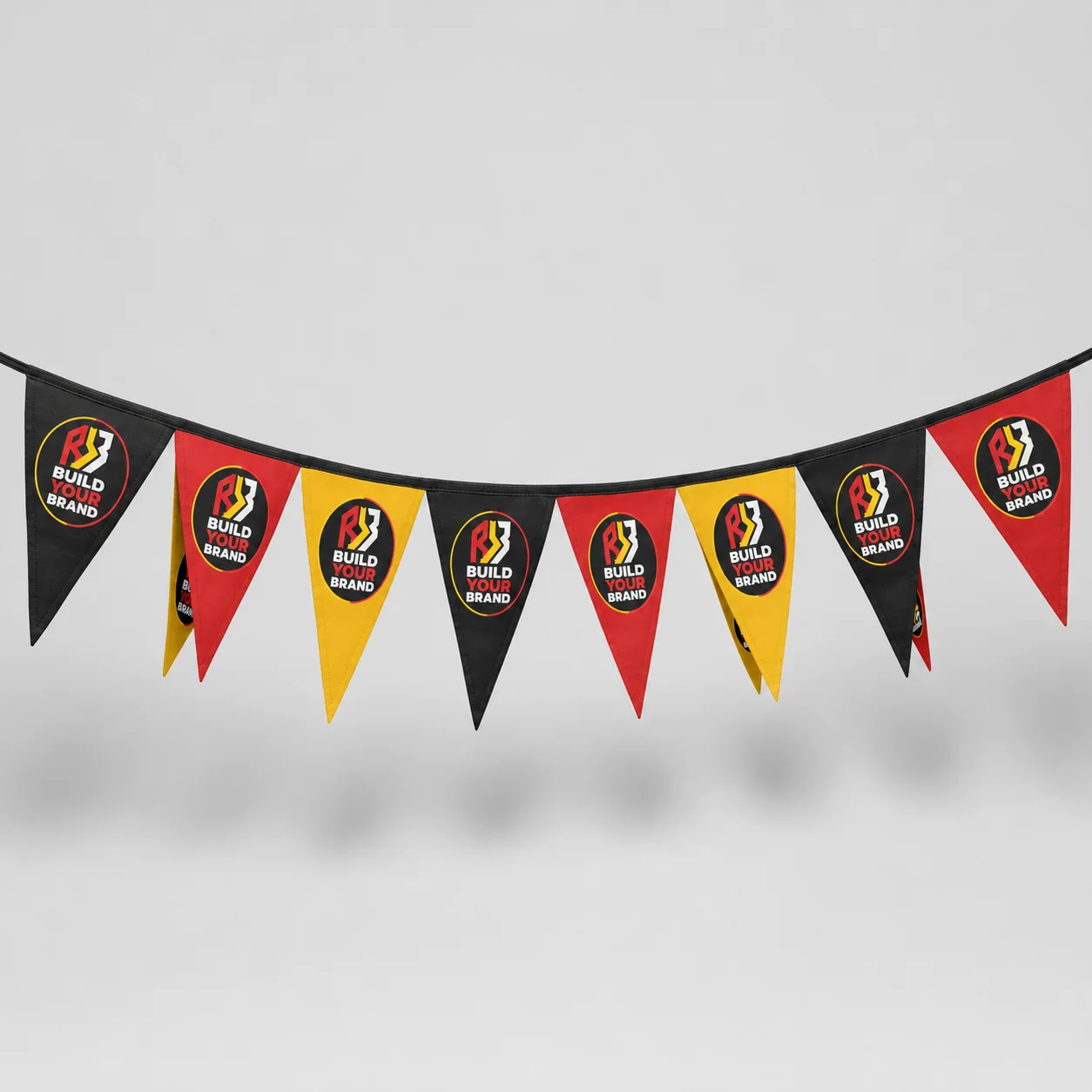 Build Your Brand Gazebo-Material Triangle Bunting, Double Sided (Priced Per Metre)
