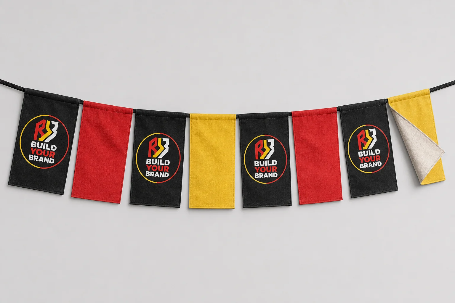 Build Your Brand Gazebo-Material Rectangular Bunting, Single Sided (Priced Per Metre)